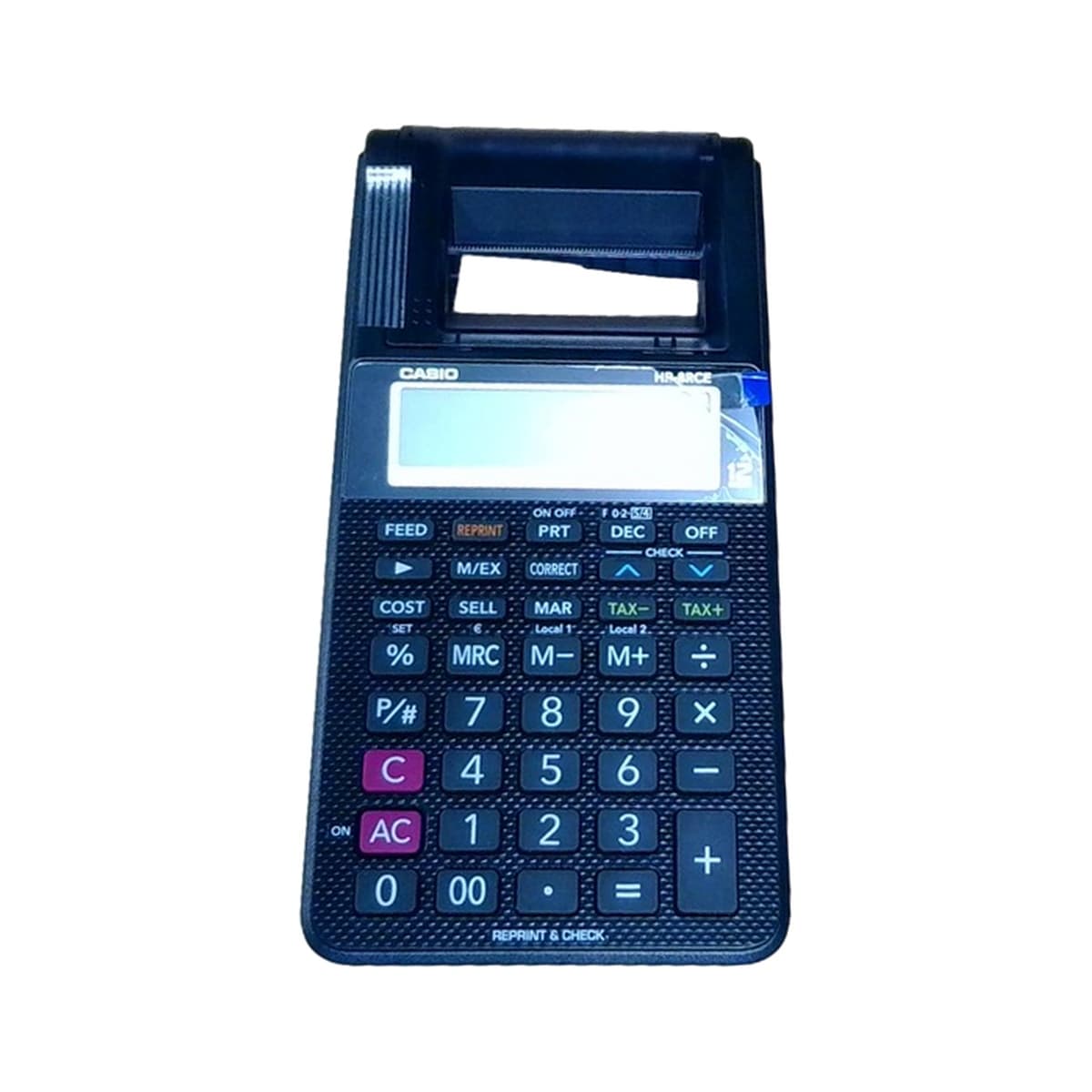 Kalkulator drukujący Casio HR-8RCE czarny - powystawowy